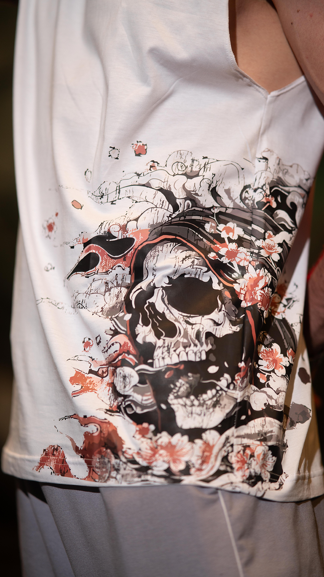 Tank skull white