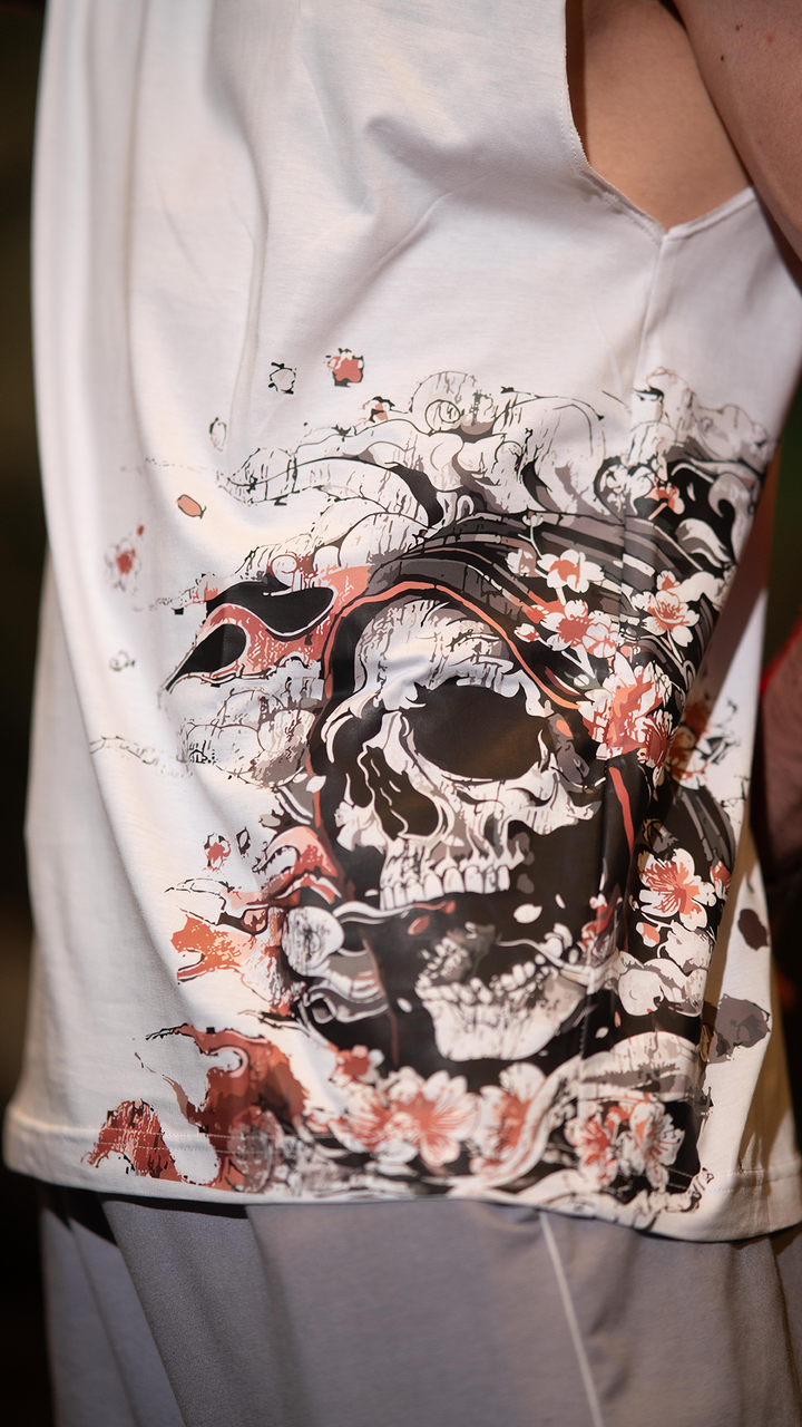 Tank skull white