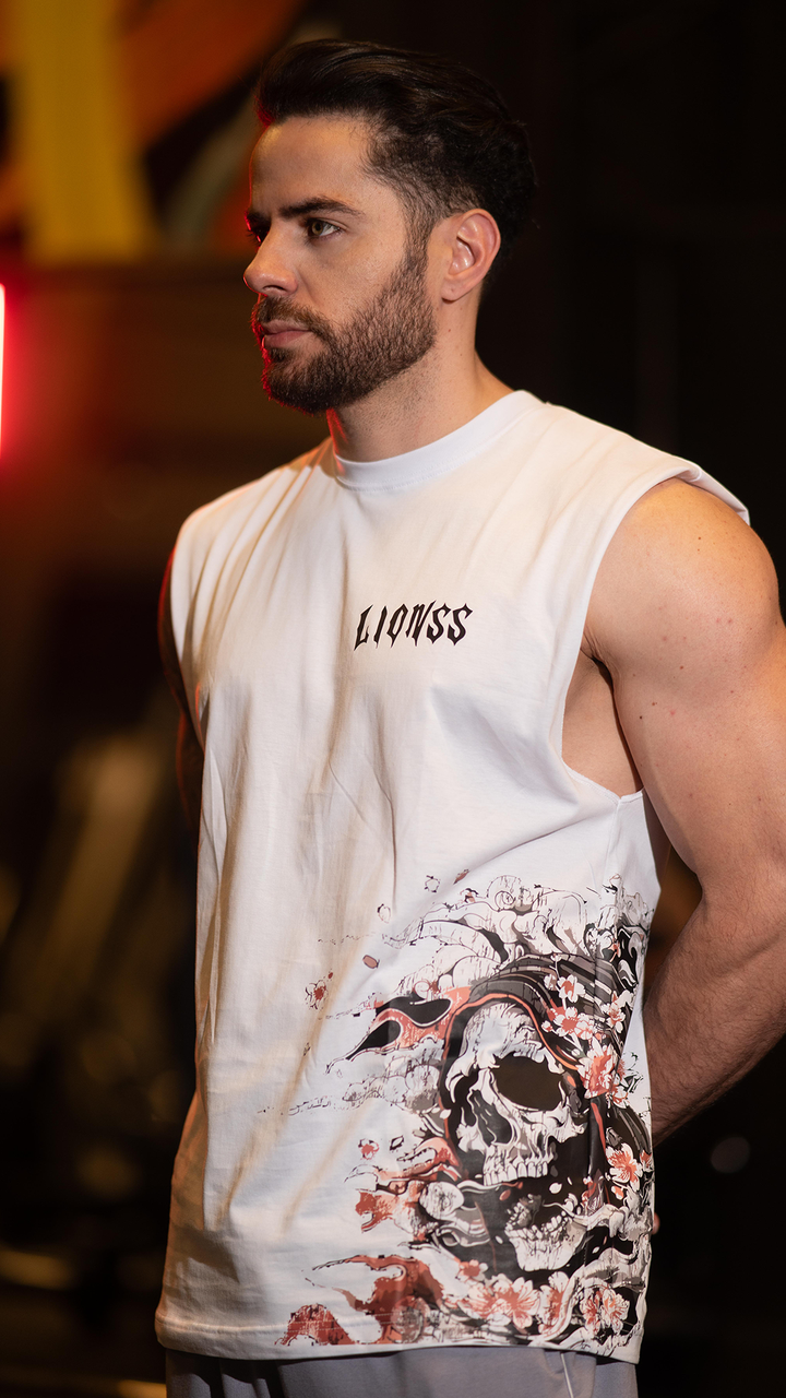 Tank skull white