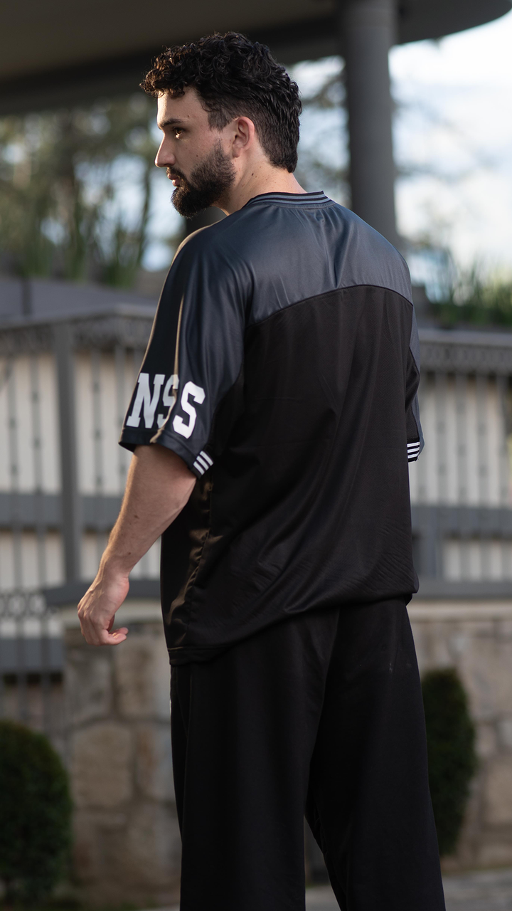Jersey skull black